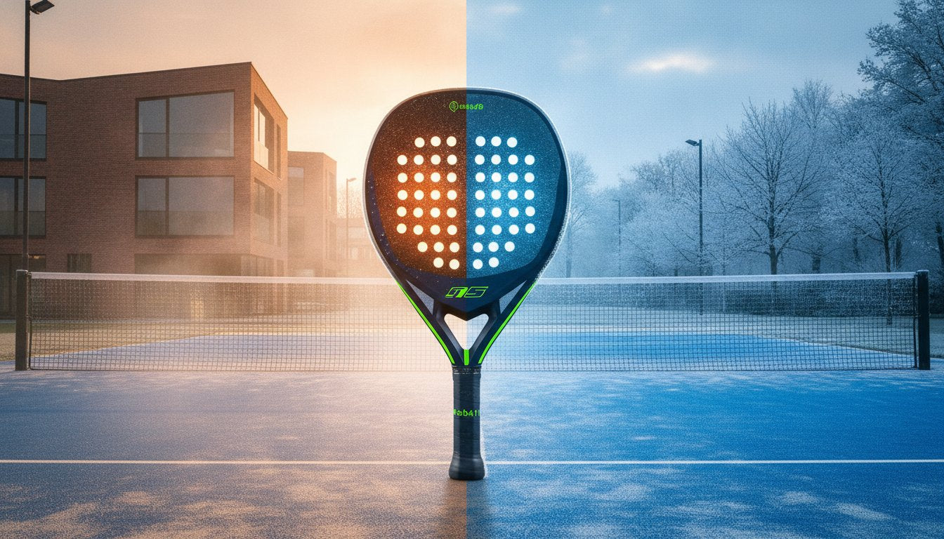 De invloed van temperatuur op je padelracket: alles wat je moet weten voor 2026