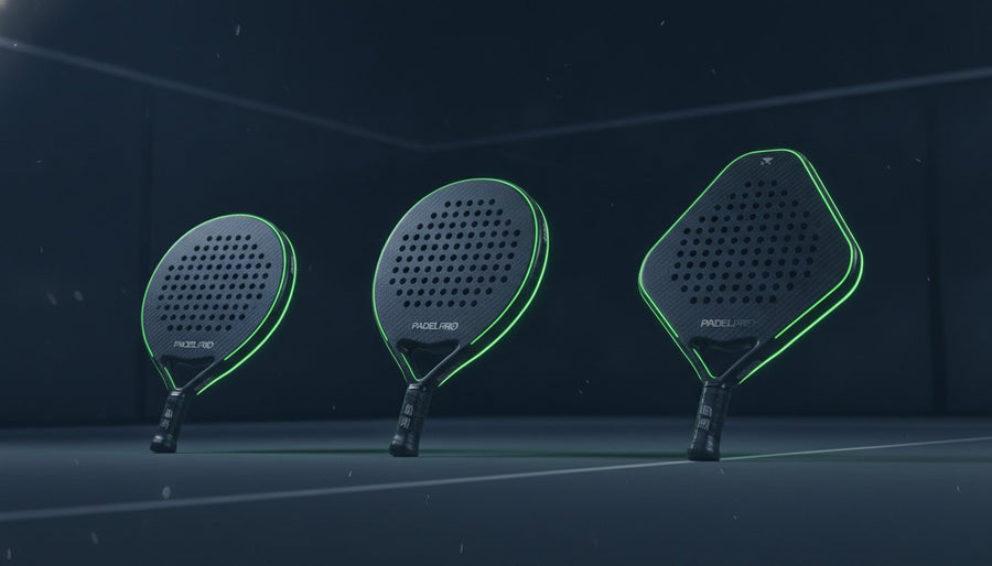 Uitleg padelracket vormen: alles wat je moet weten over rond, druppel en diamant