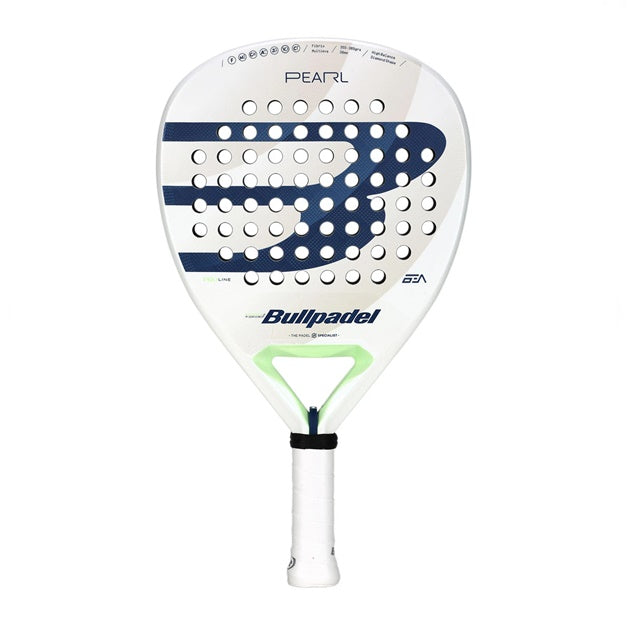 Bullpadel Pearl 25 padel racket showcasing TRINAMIC technology and innovative design for expert players.